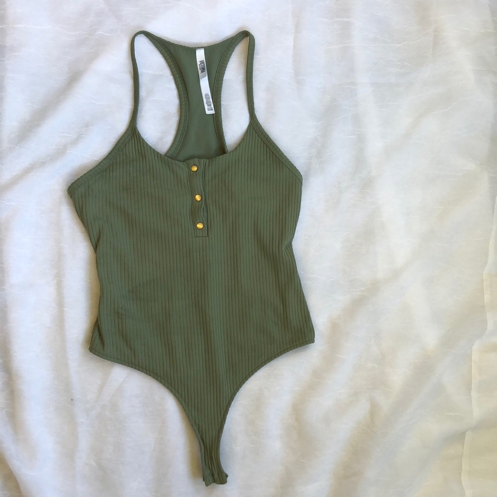 Victoria Sport ribbed bodysuit
